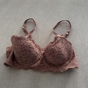 Aerie Lace Bralette in Dusty Rose